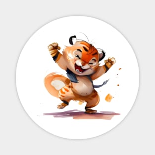 Baby Tiger Dancing Magnet